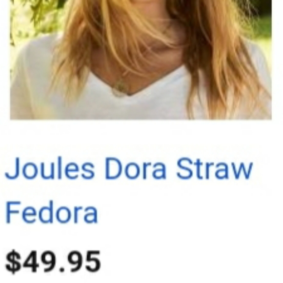 JOULES STRAW NATURAL COLOR HAT - Picture 6 of 6